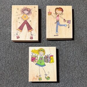 Penny Black Rubber Stamps Margaret Sherry Collection Lot of 3 Stamps